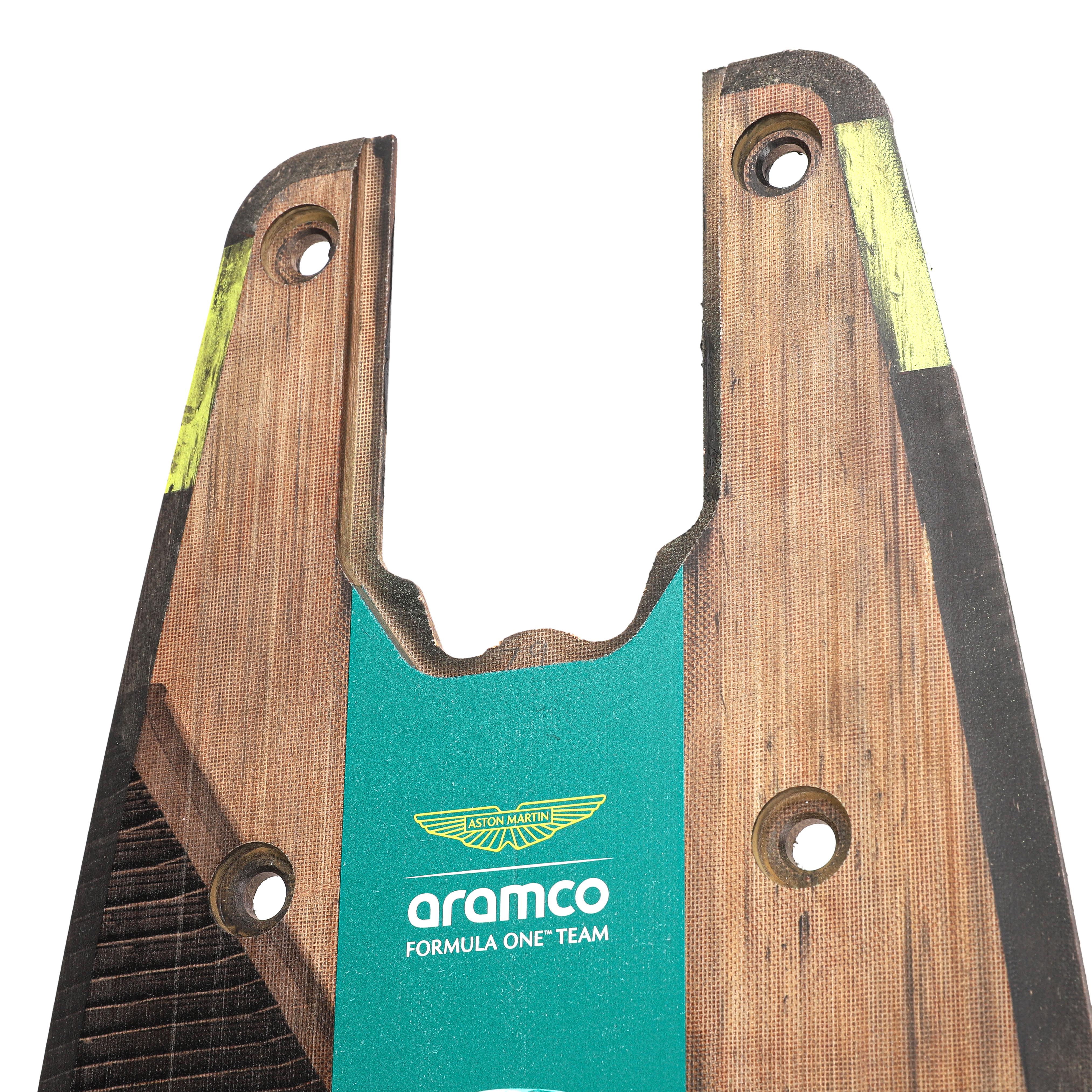 Fernando Alonso 2024 Aston Martin Aramco F1® Team Skid Block Plank Wall Art - Image 3