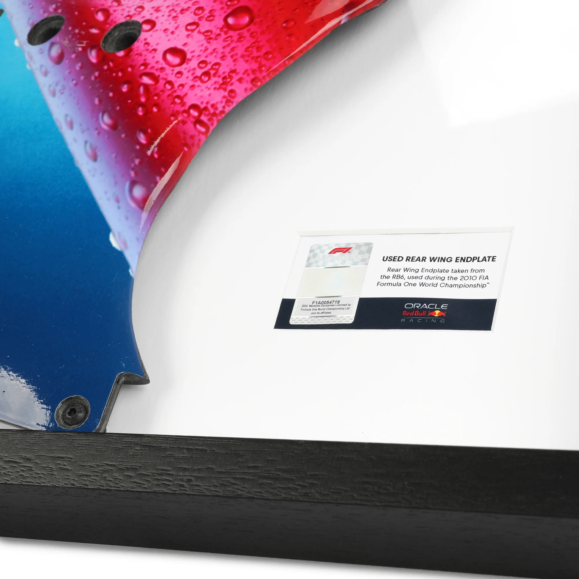 Red Bull Racing 2009 Grand Prix Used RB5 Righthand Rear Wing Endplate - Red Bull Cola Branding - Image 3