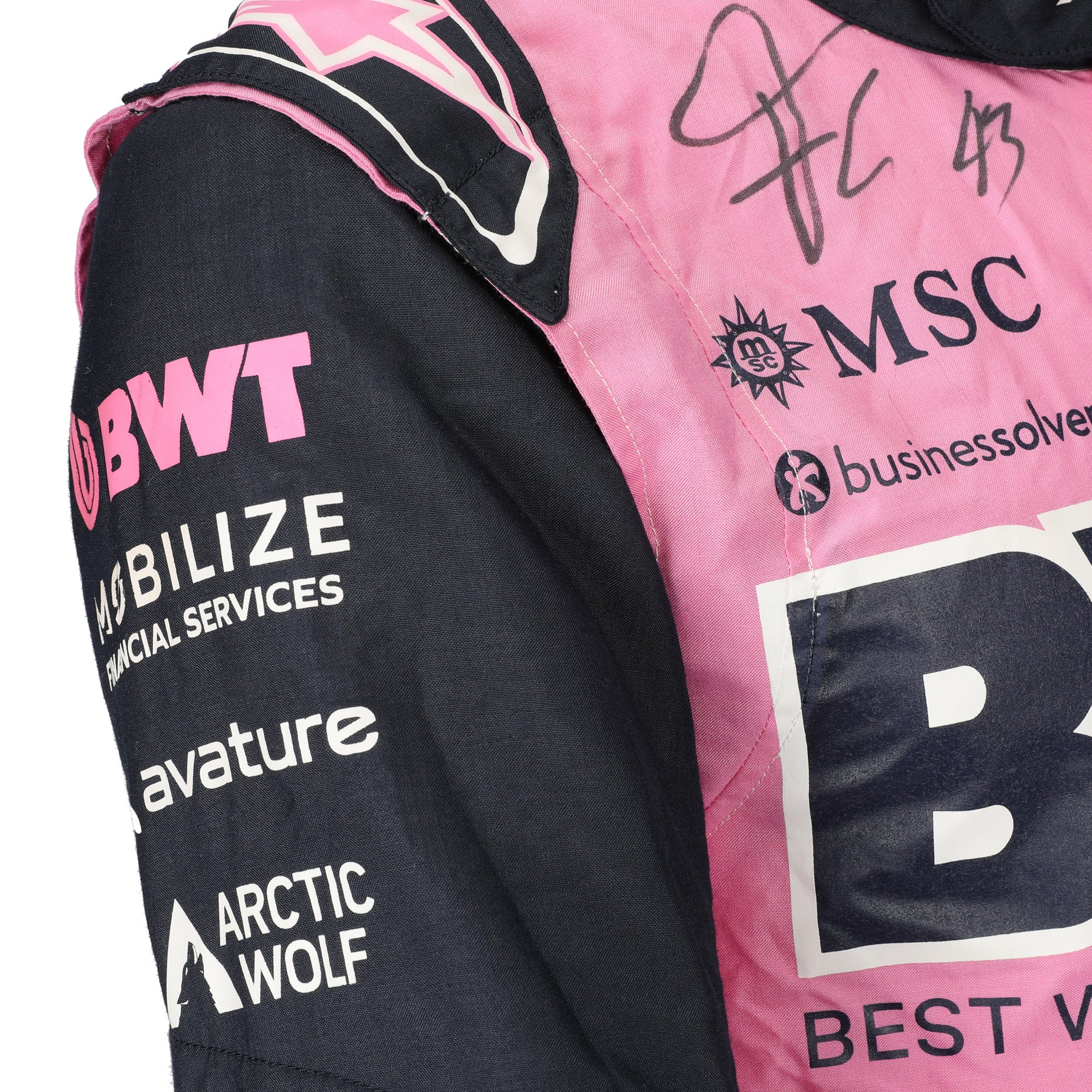 Franco Colapinto Signed 2026 BWT Alpine Formula One™ Team Race Suit - Pre-Season Testing Worn - Image 7