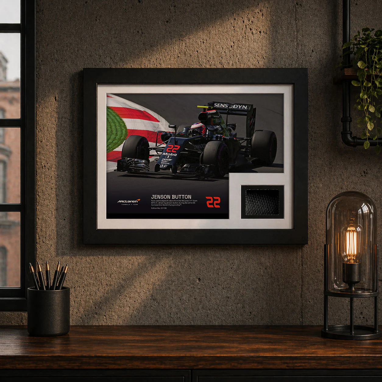 Jenson Button 2016 Bodywork & Photo – Austrian GP - Limited Edition - Image 2
