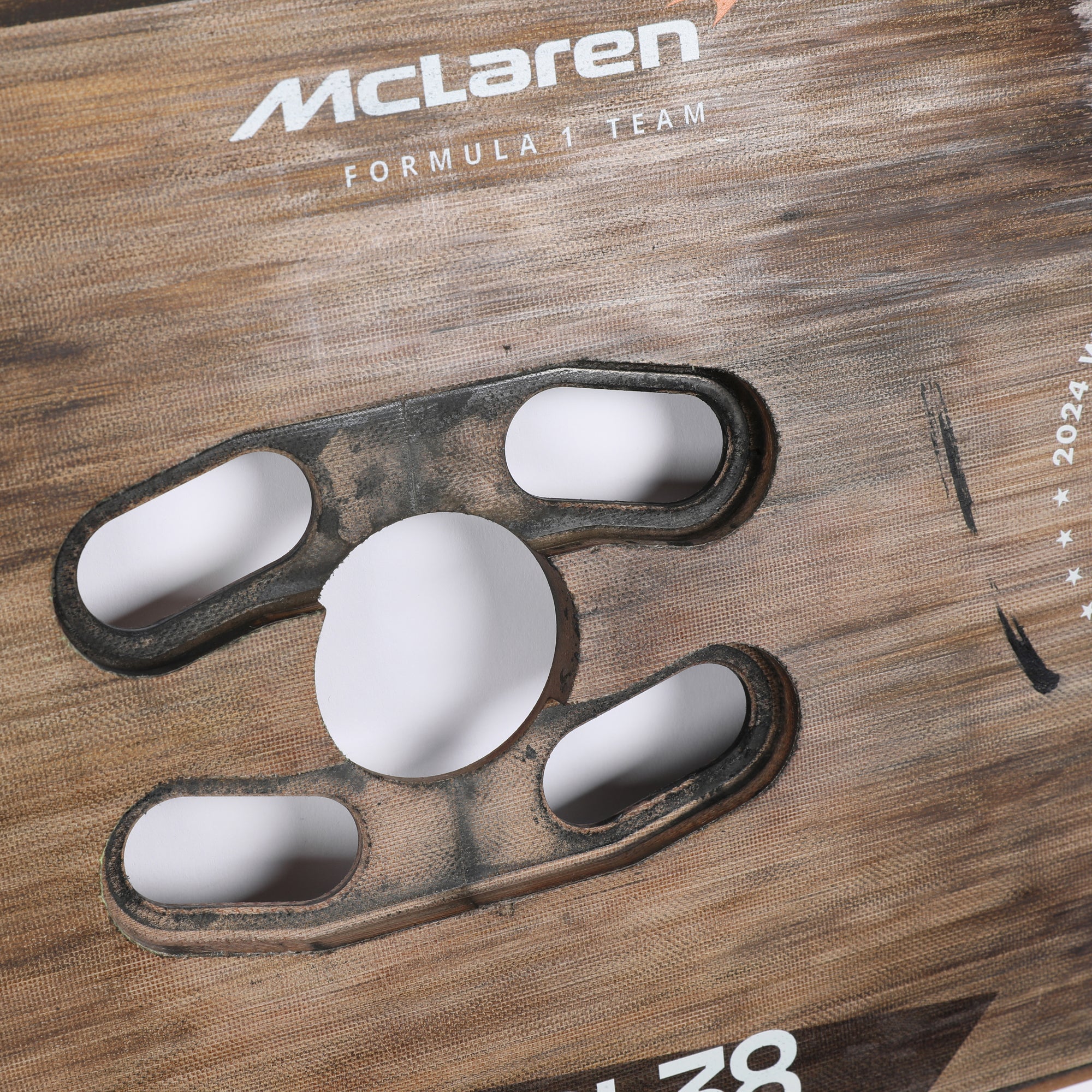 Lando Norris 2024 McLaren Race Used Rear Skid Plank Wall Art - Dutch GP - Image 7