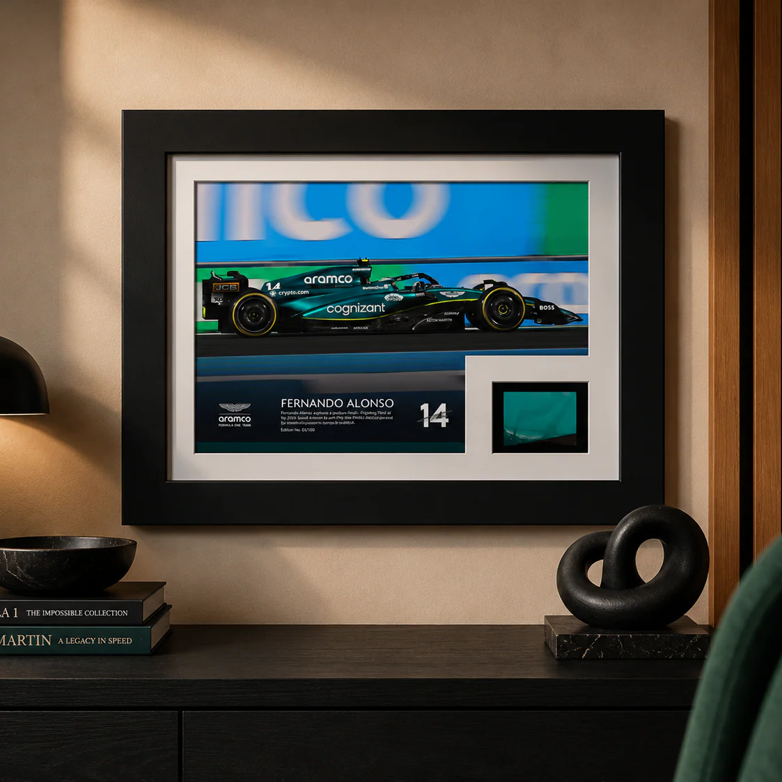 Limited Edition Fernando Alonso 2023 '100th Podium' Bodywork & Photo - Saudi Arabian GP - Image 2