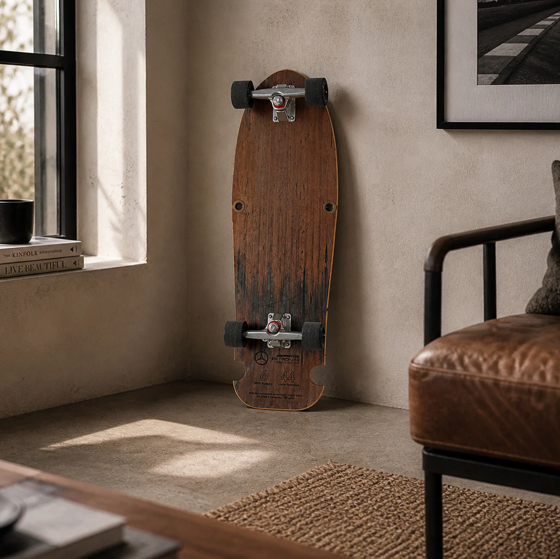 Mercedes-AMG Petronas Formula One Team 2016 Skid Block Skateboard - Image 2