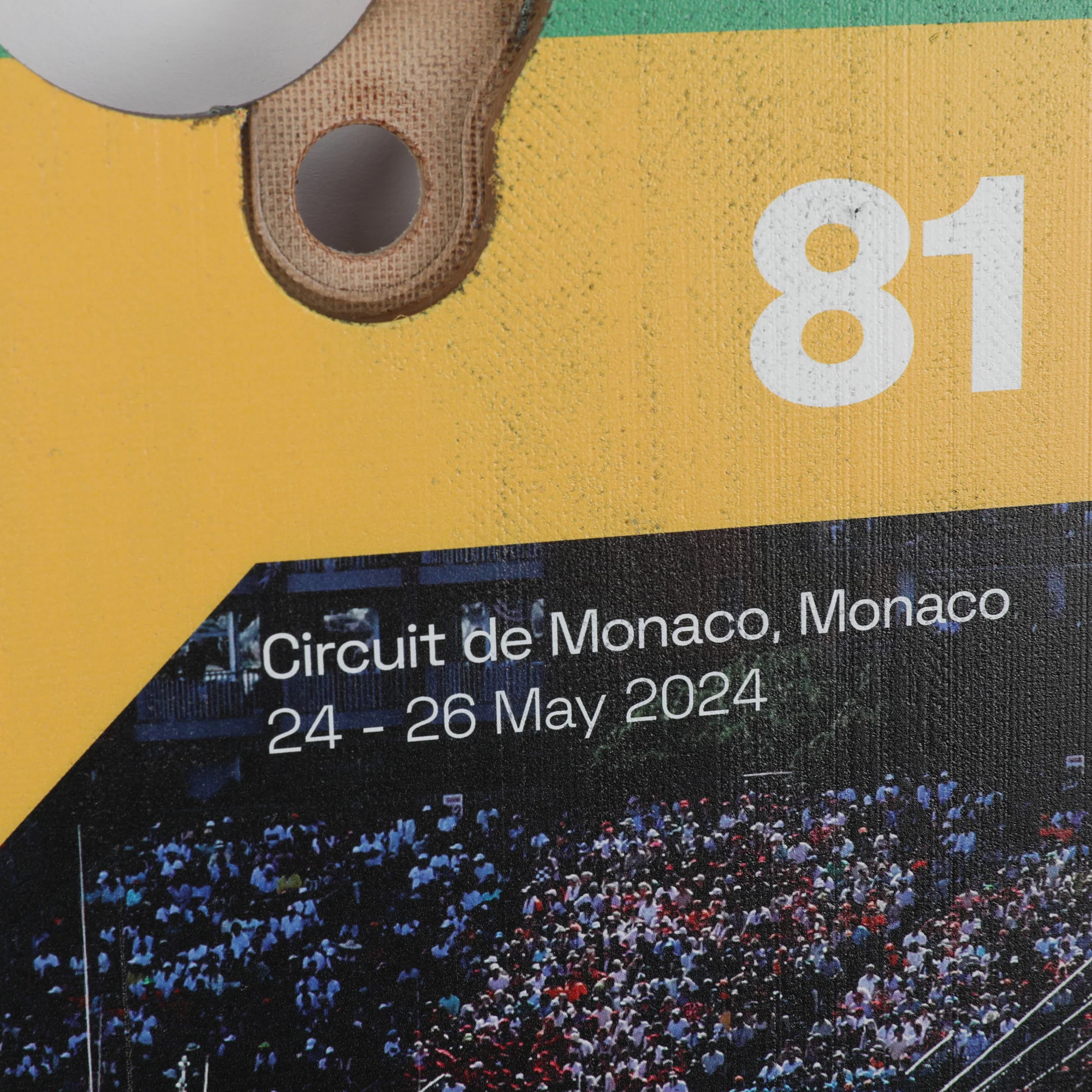 Oscar Piastri 2024 McLaren Grand Prix Used Front Skid Plank Wall Art - Monaco GP - Image 4