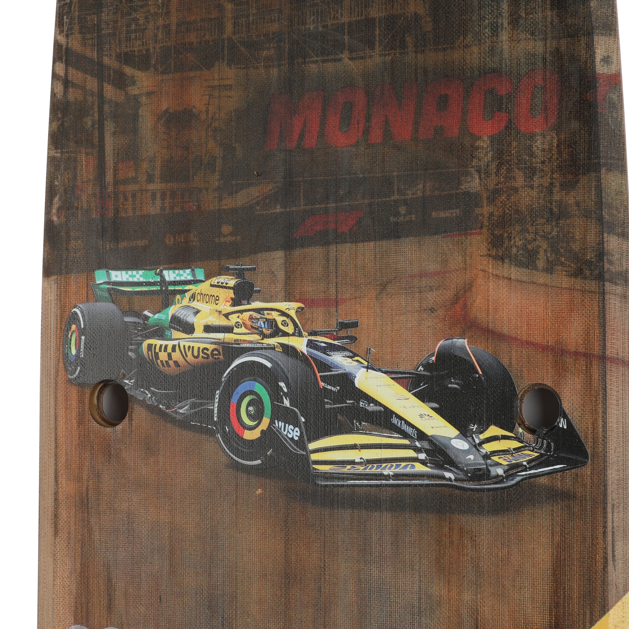 Oscar Piastri 2024 McLaren Grand Prix Used Front Skid Plank Wall Art - Monaco GP - Image 5