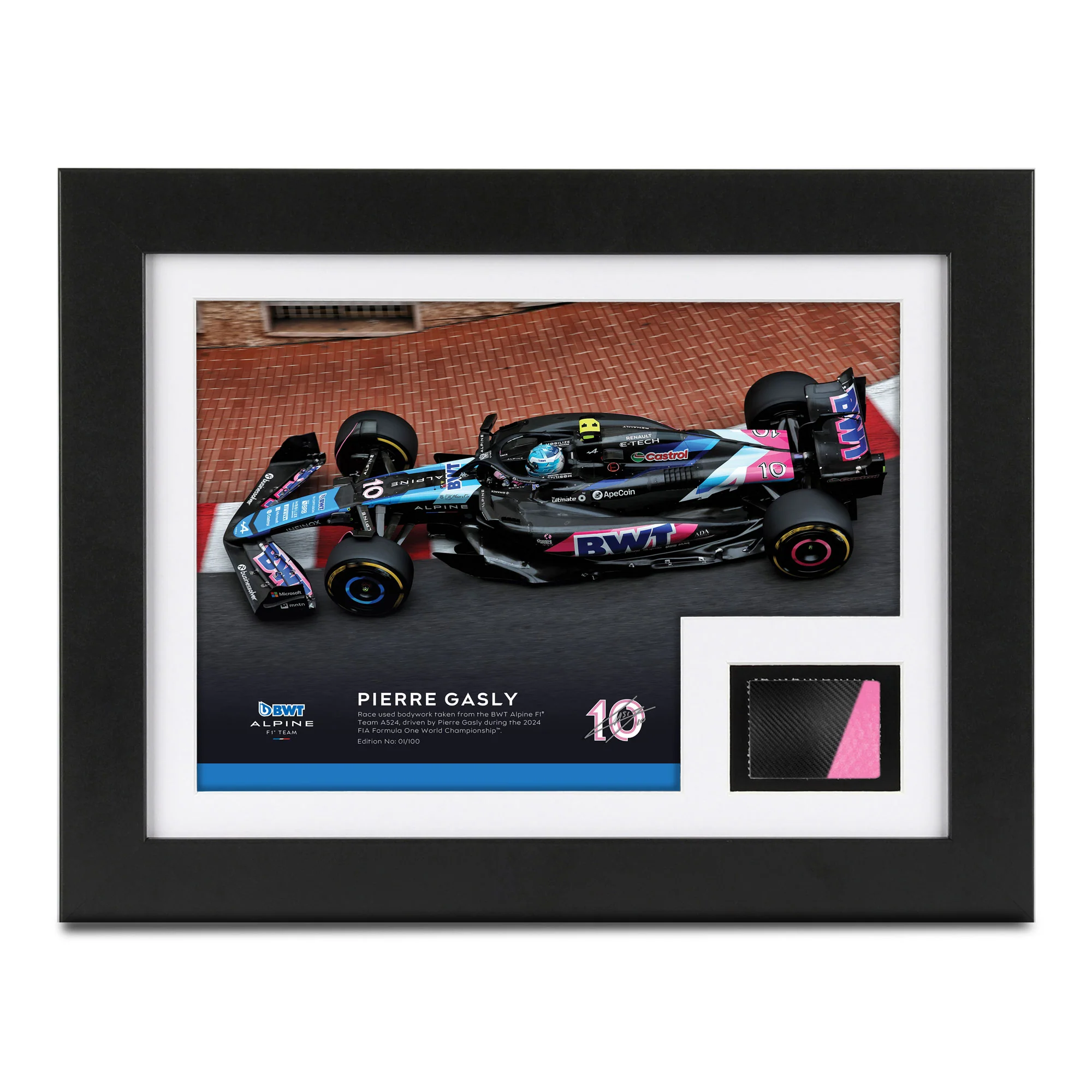 Pierre Gasly 2024 BWT Alpine Formula One™ Team Bodywork & Photo - Limited Edition