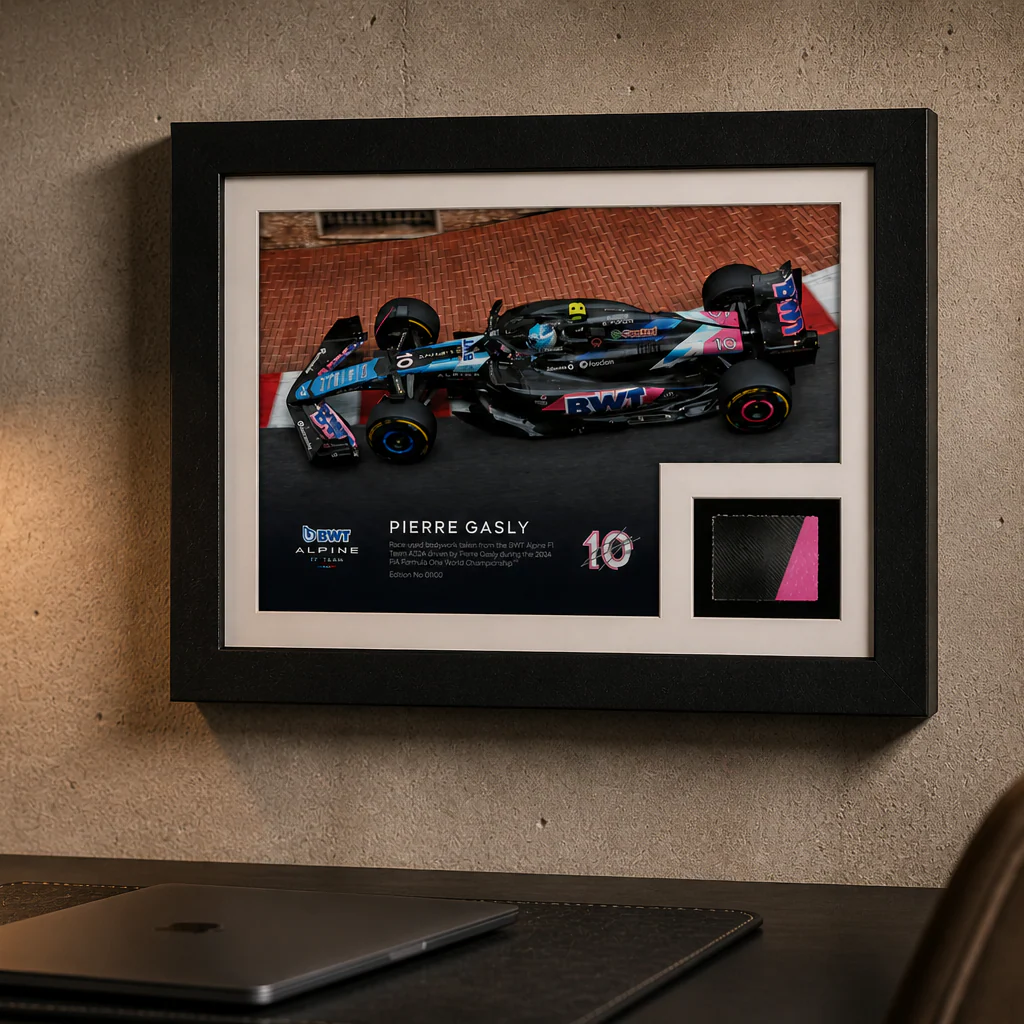 Pierre Gasly 2024 BWT Alpine Formula One™ Team Bodywork & Photo - Limited Edition - Image 2