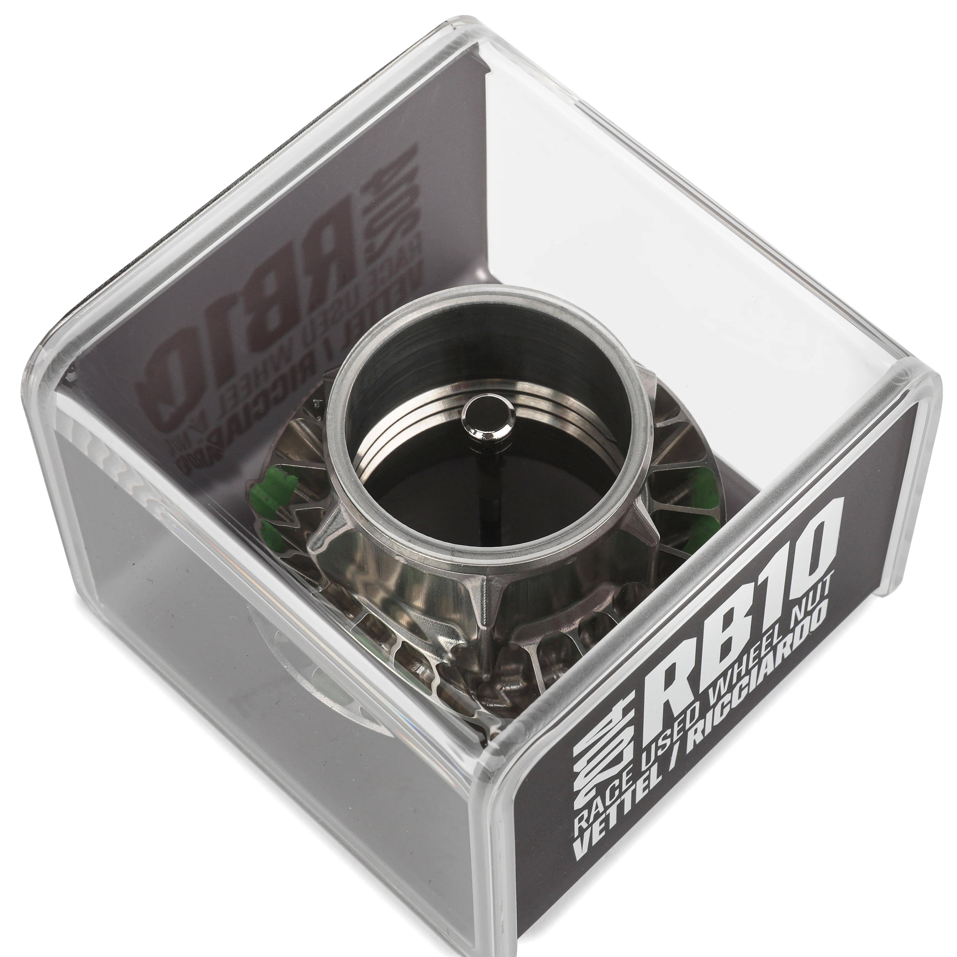 Red Bull Racing 2014 RB10 Grand Prix Used Wheel Nut in Display Case - Image 4
