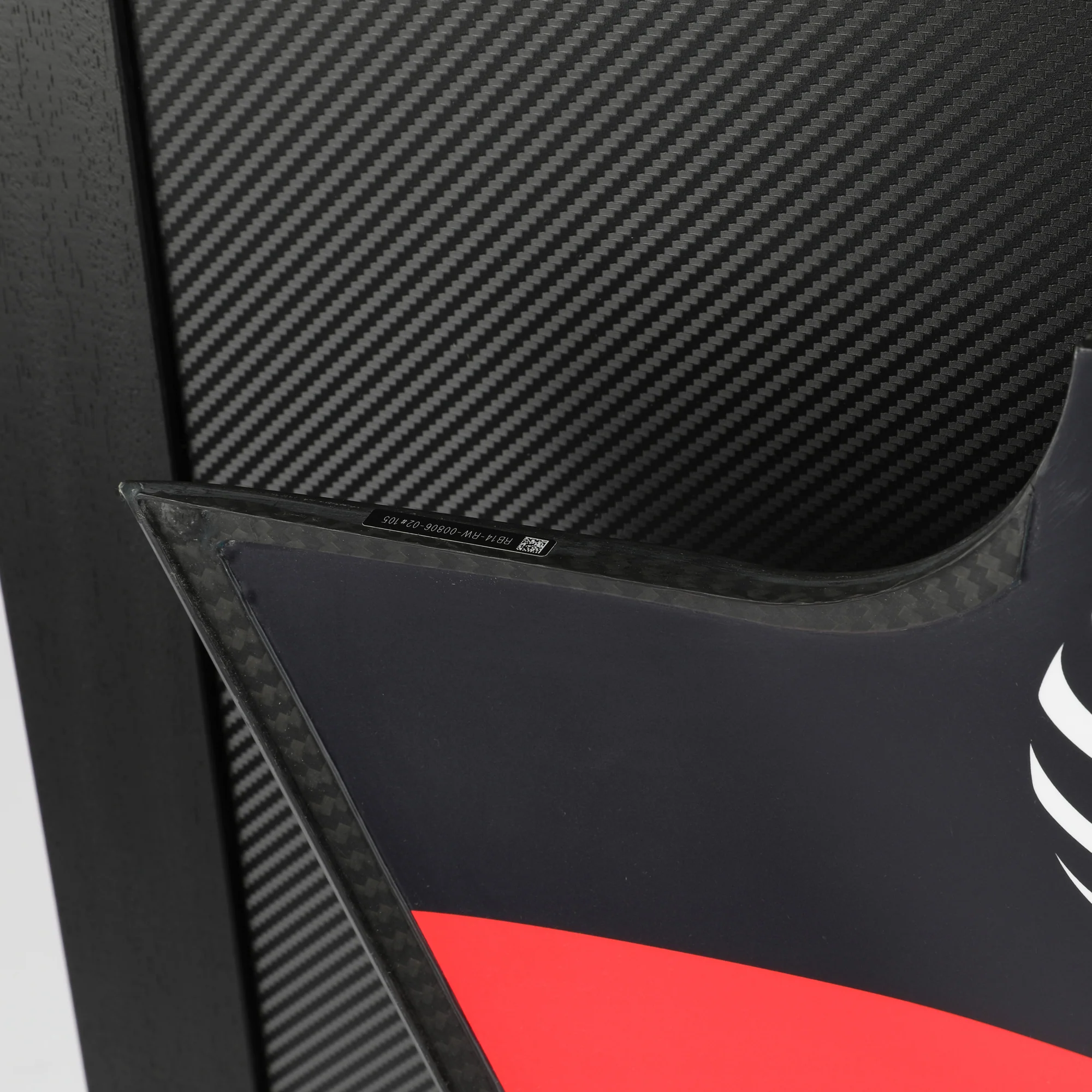 Red Bull Racing 2018 Grand Prix Used Right-hand ‘ESSO Red’ Rear Wing Endplate - Image 6